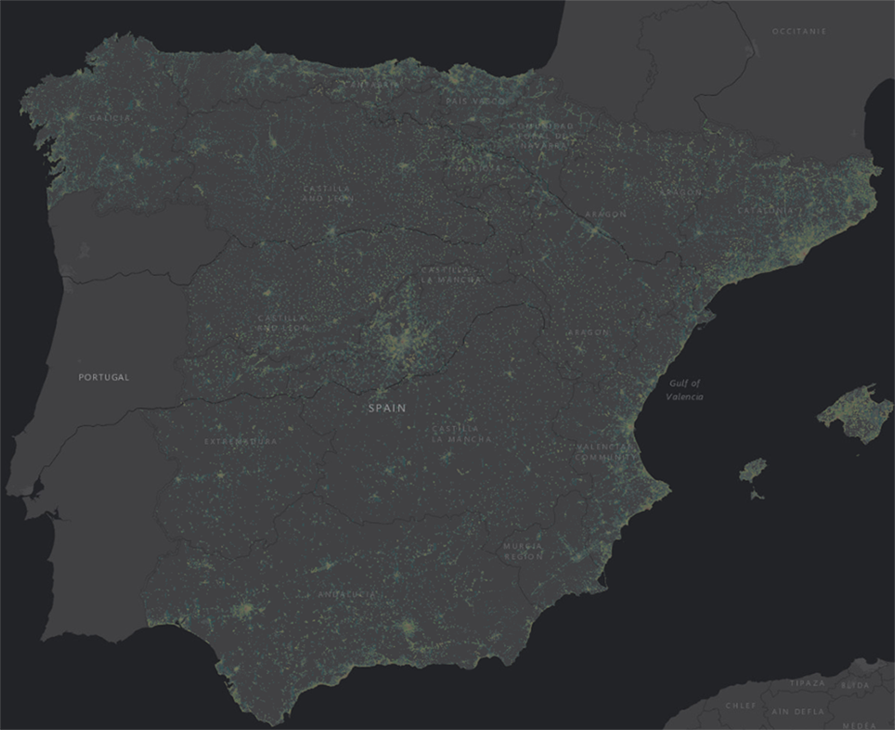 Tourism on grid in Spain