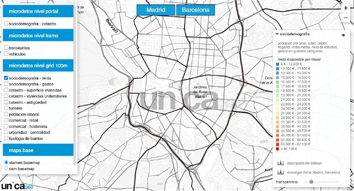 Mapa con indicadores microterritoriales